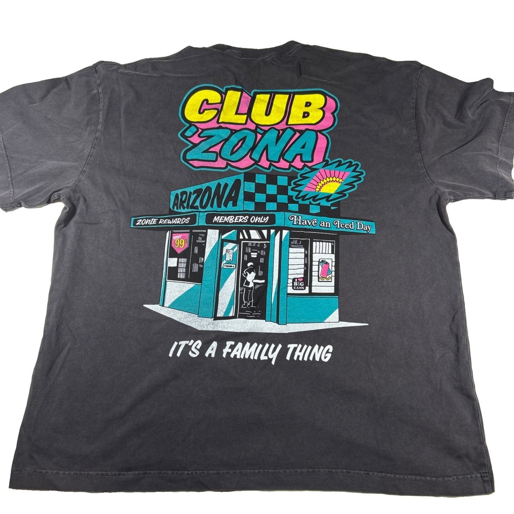 Club Arizona gray cotton t-shirt Size XXXL #summerBNWOT Skate Style Y2K